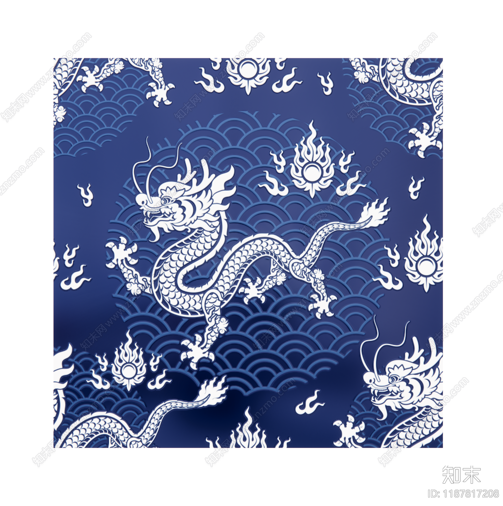 金属板龙纹凹凸图案下载【ID:1187817208】