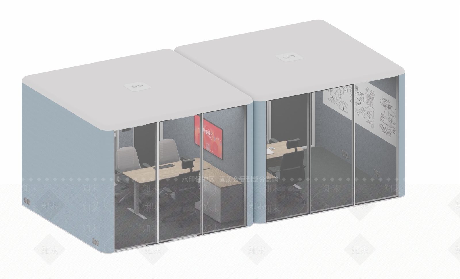 现代经理办公室SU模型下载【ID:1187825401】