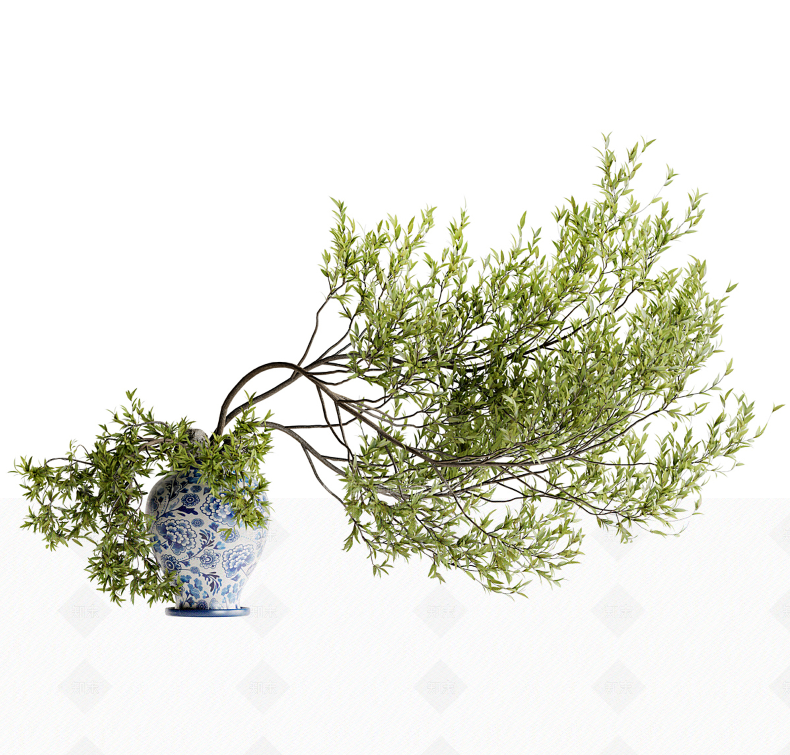 新中式中式花瓶3D模型下载【ID:1187829801】