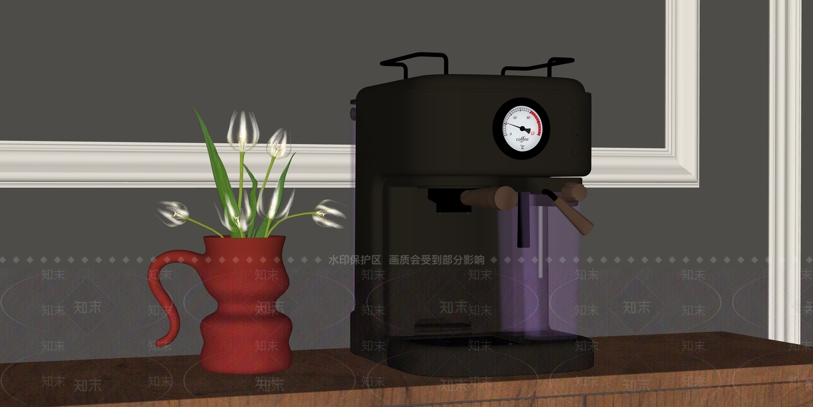 咖啡机SU模型下载【ID:1187830792】