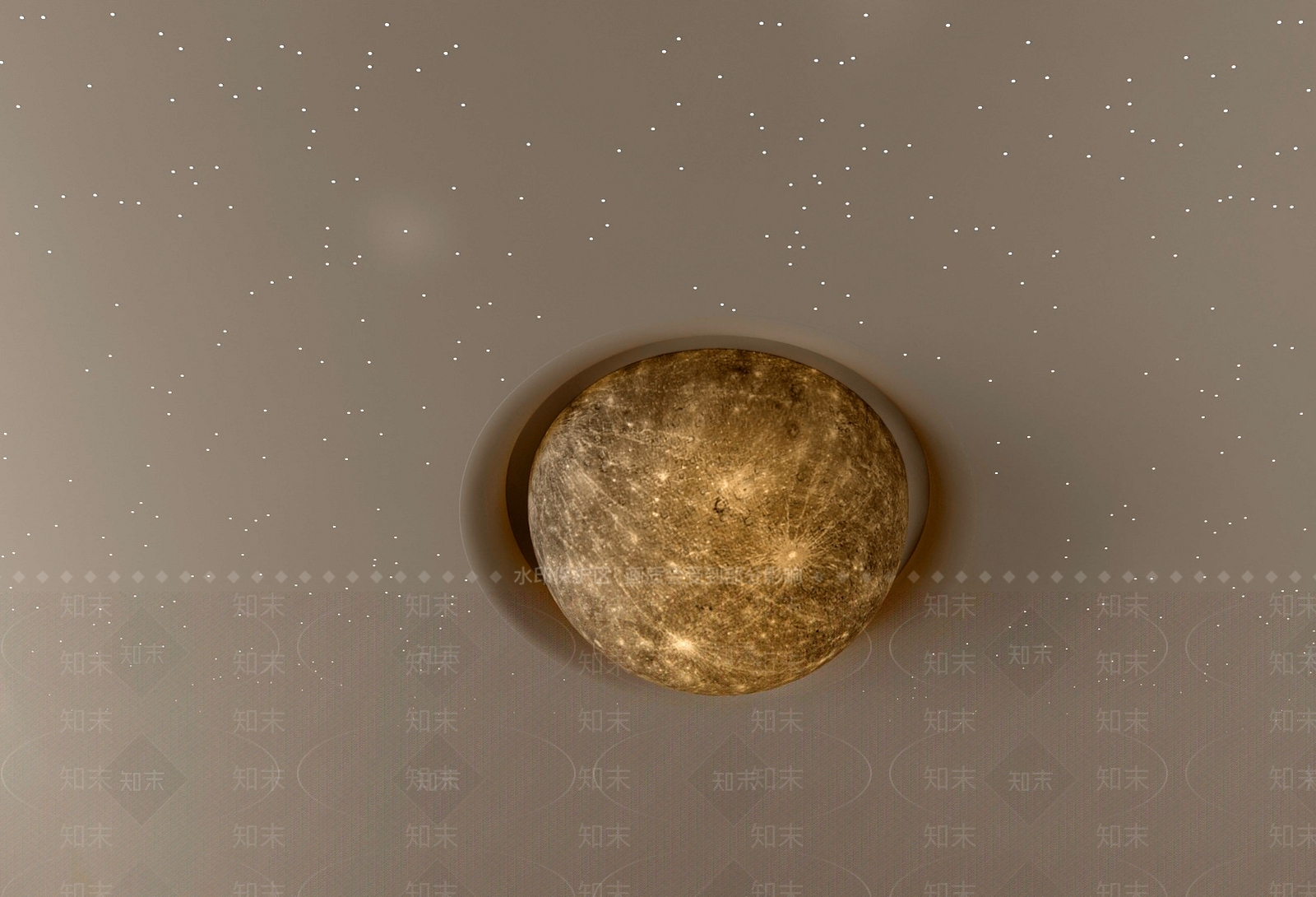 现代月球灯SU模型下载【ID:1187832841】