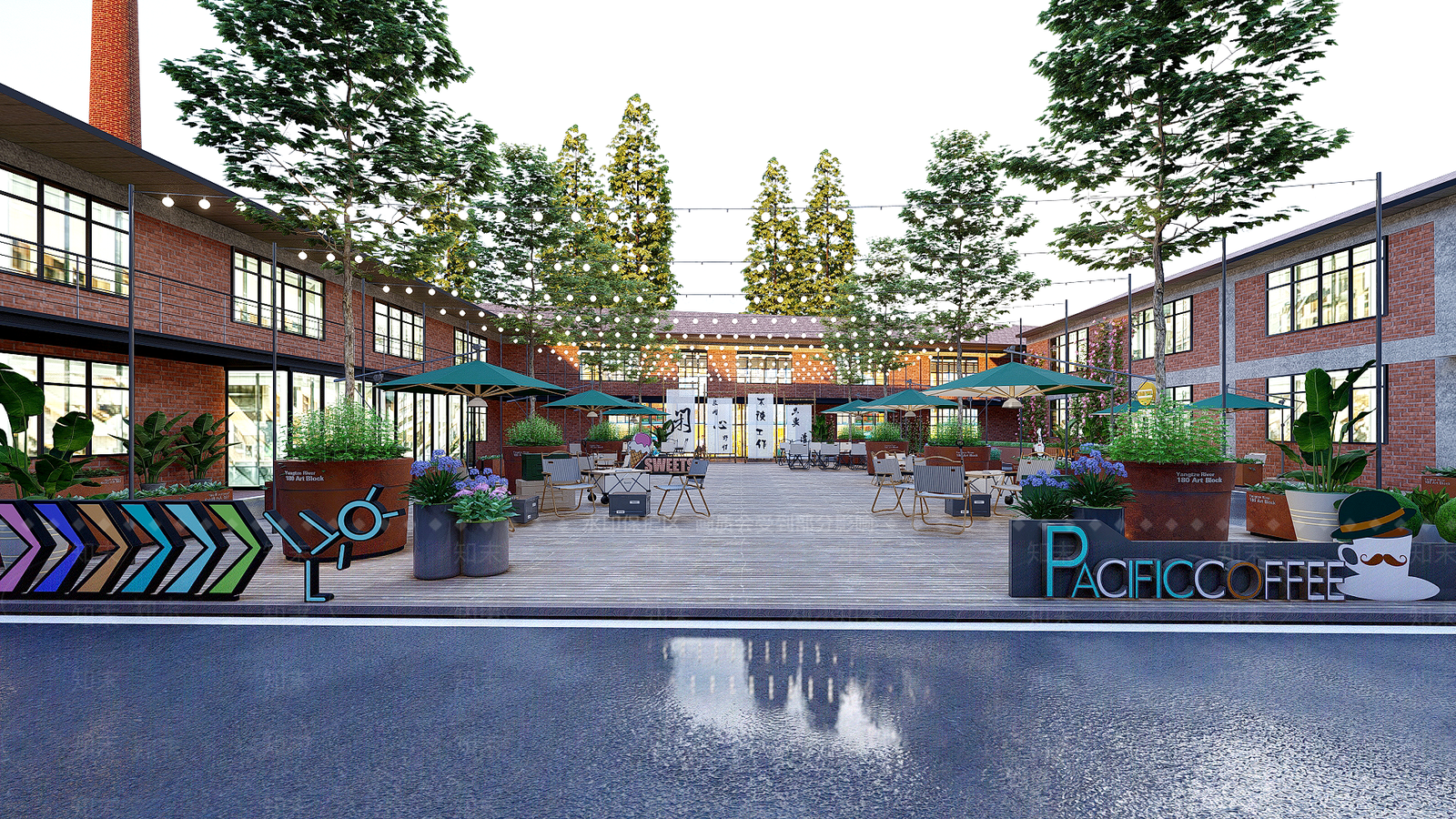 工业办公景观SU模型下载【ID:1187836179】