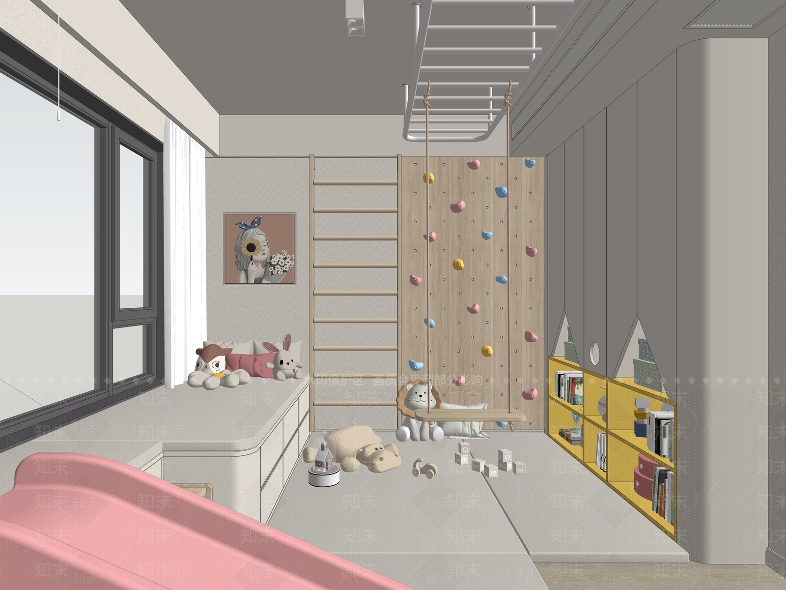 设计感人物挂画挂画SU模型下载【ID:1227478797】