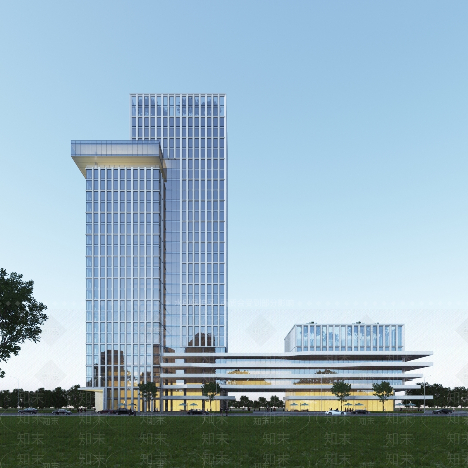 现代酒店外观3D模型下载【ID:1187839988】