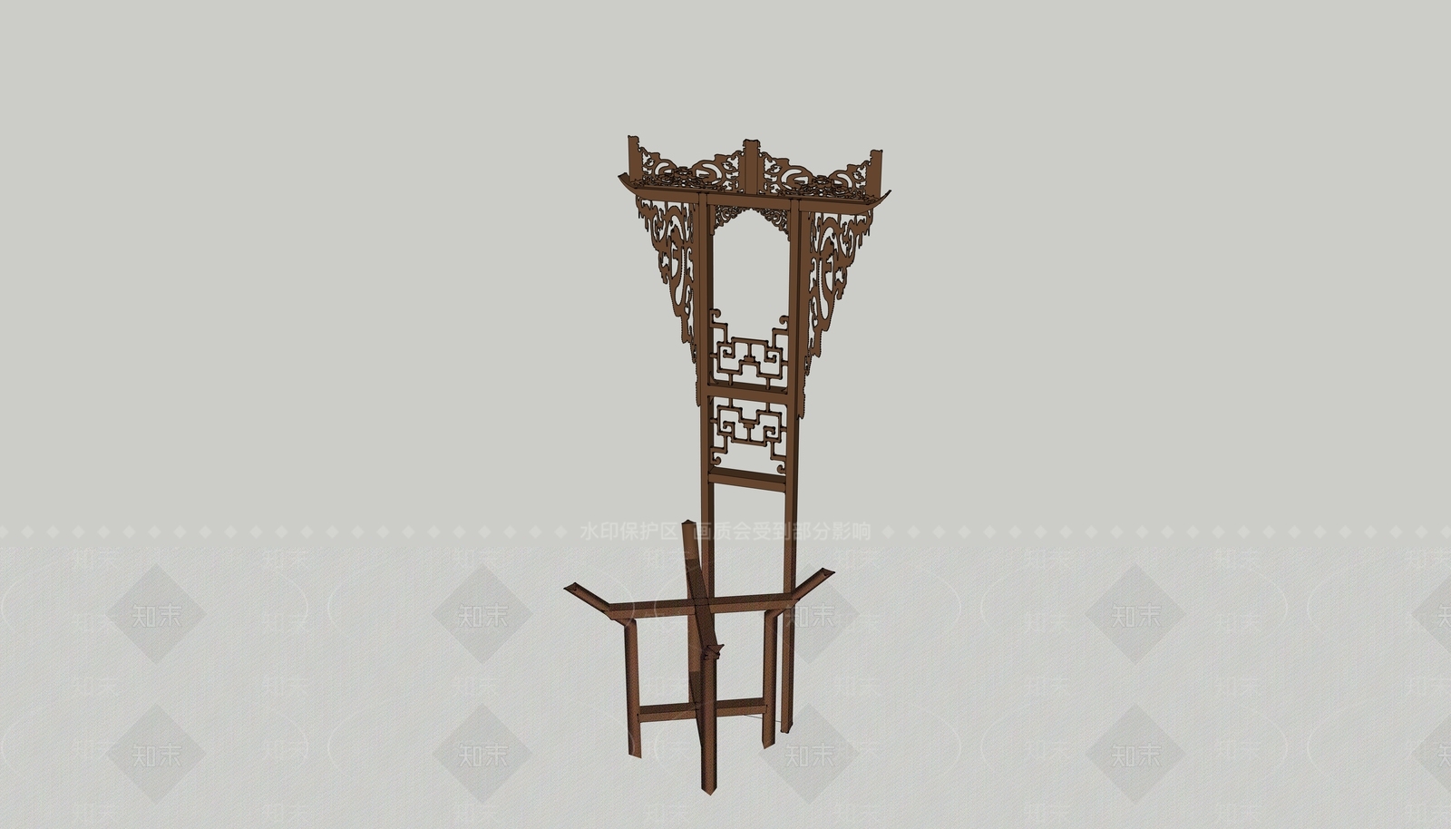 中式其他架子SU模型下载【ID:1187840152】