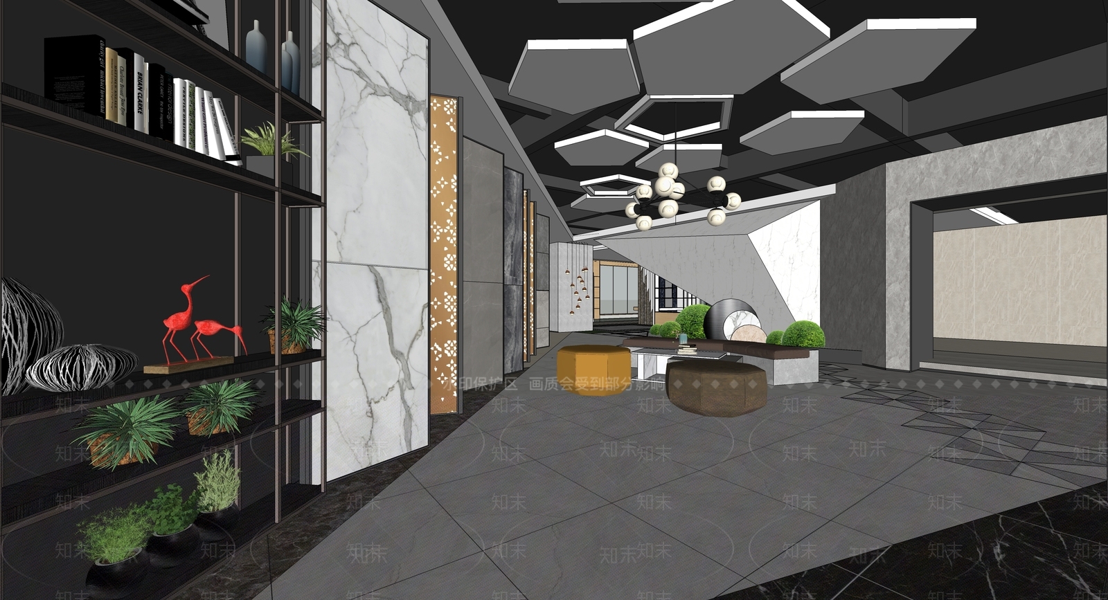 现代简约其他店铺SU模型下载【ID:1187852419】
