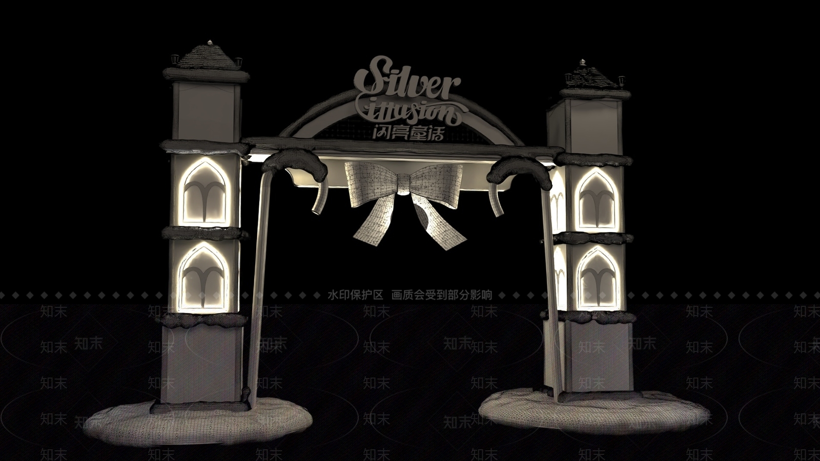 现代欧式美陈3D模型下载【ID:1187846380】