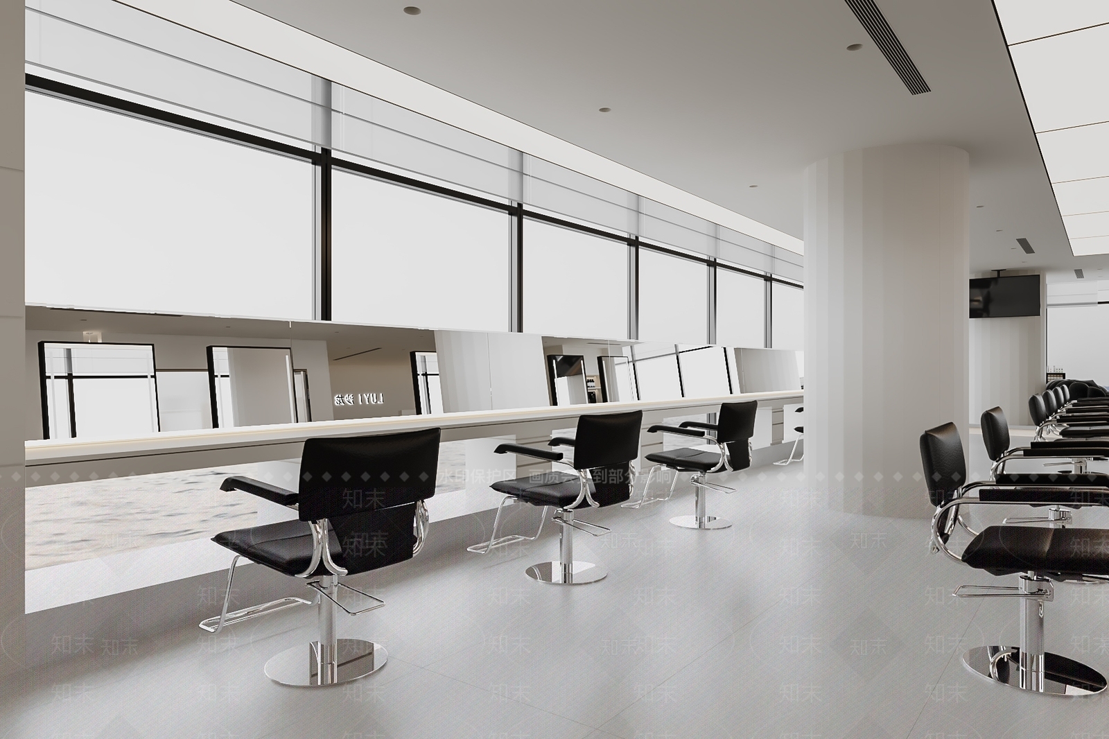 现代美发店3D模型下载【ID:1187857548】