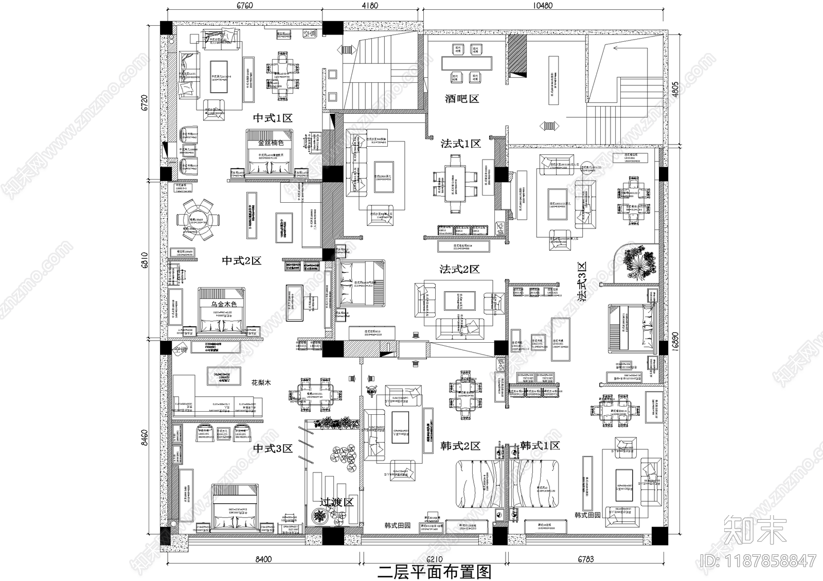 家具展厅施工图下载【ID:1187858847】