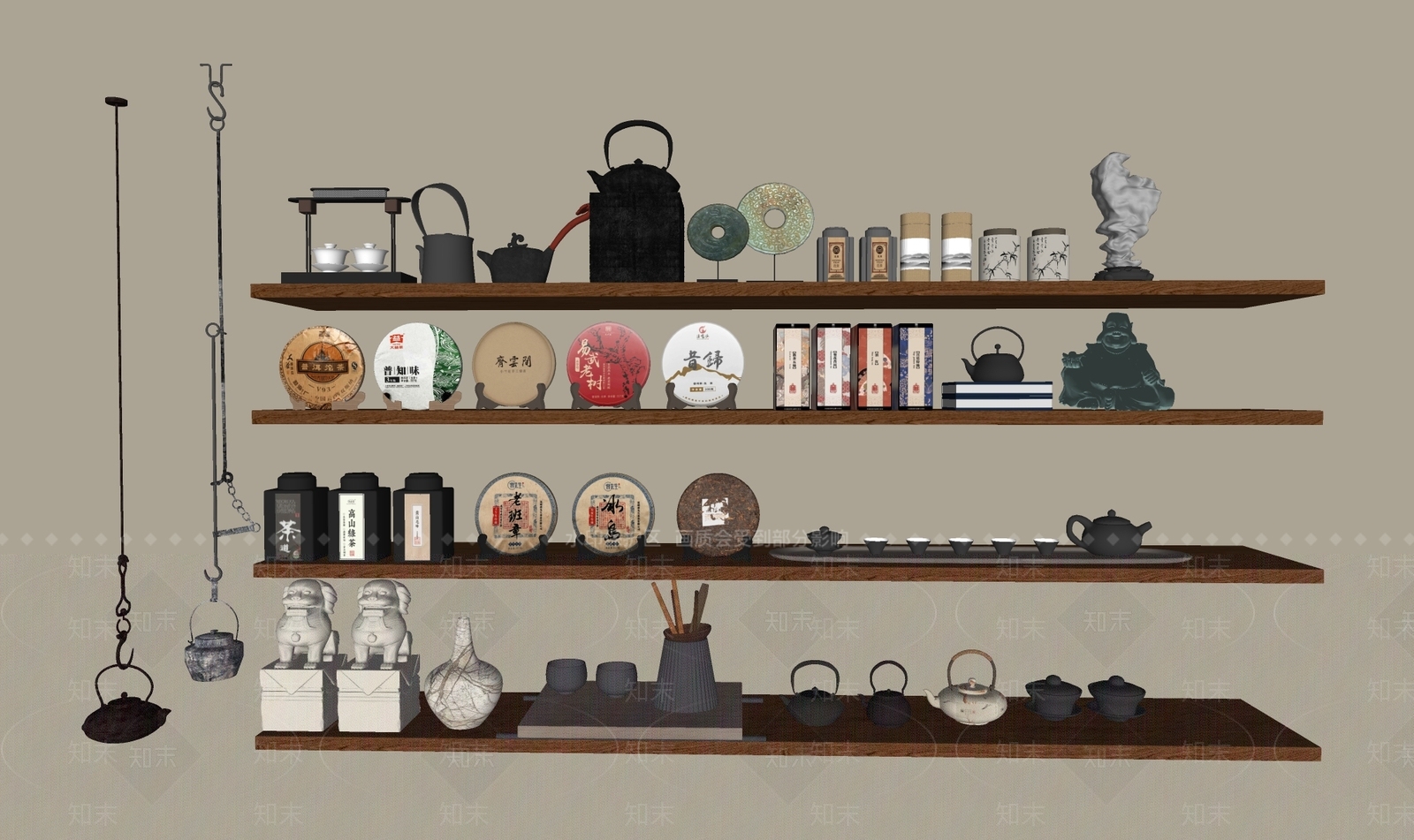茶具SU模型下载【ID:1187860654】