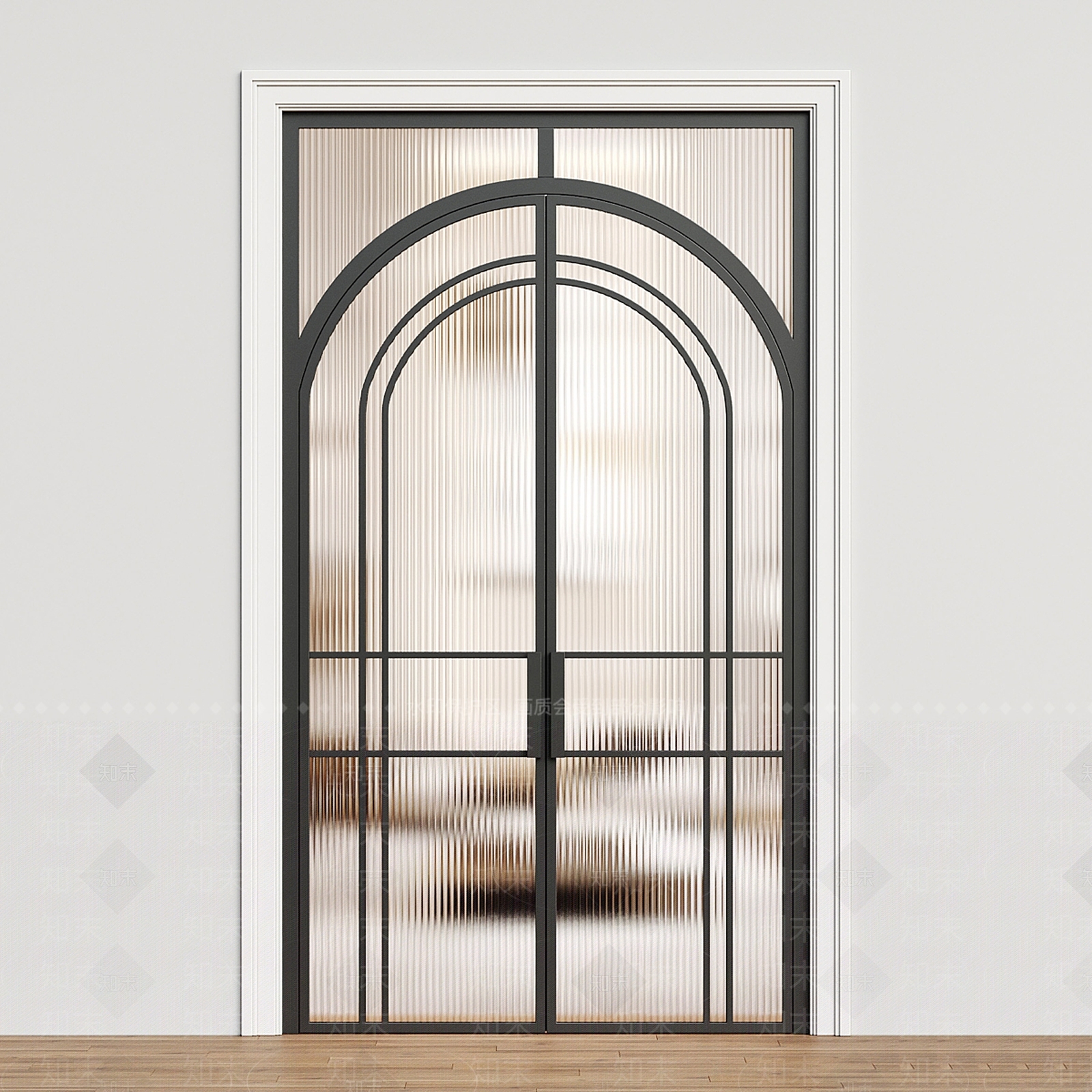 现代新中式双开门3D模型下载【ID:1187866129】