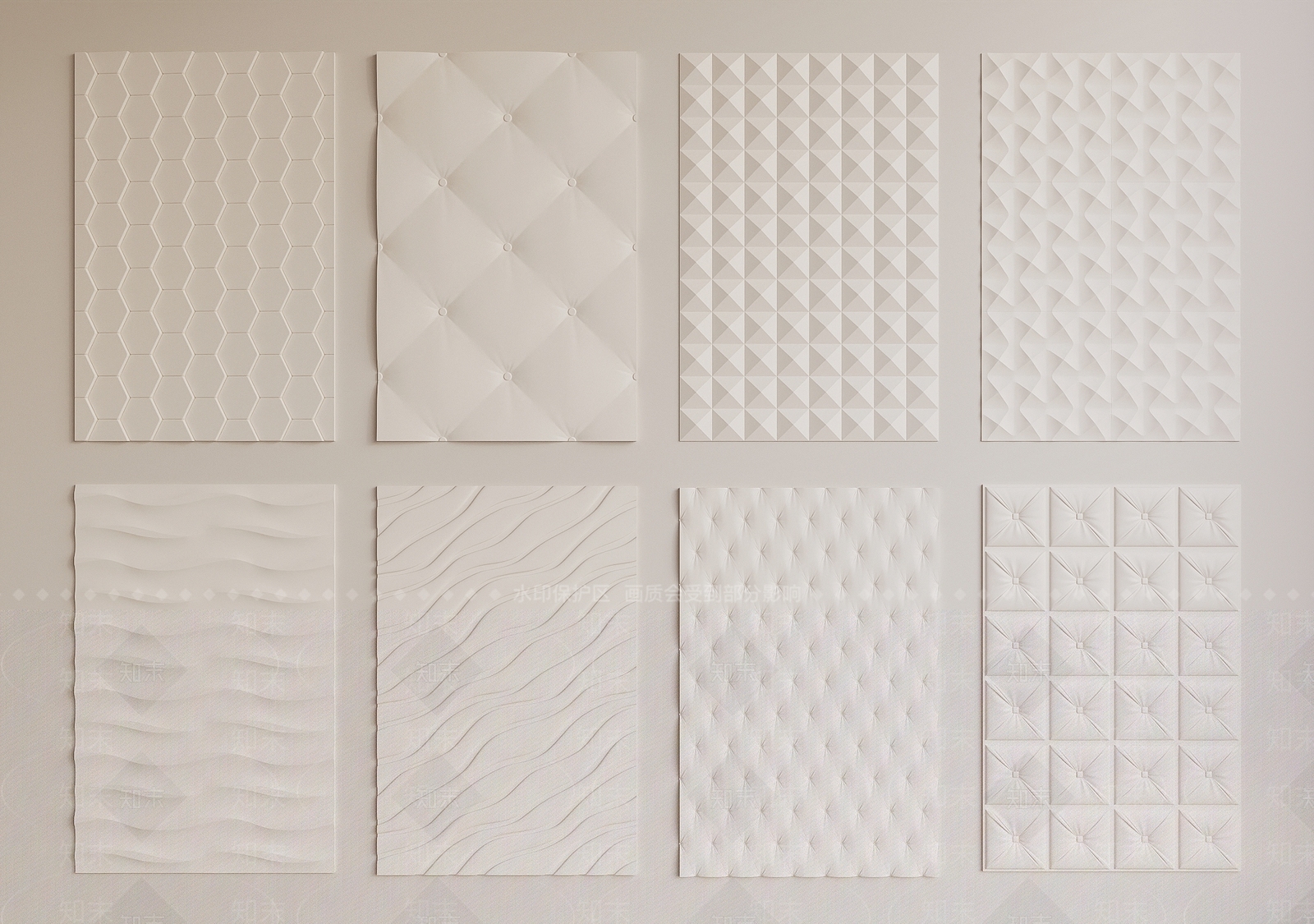 现代软包3D模型下载【ID:1187869610】