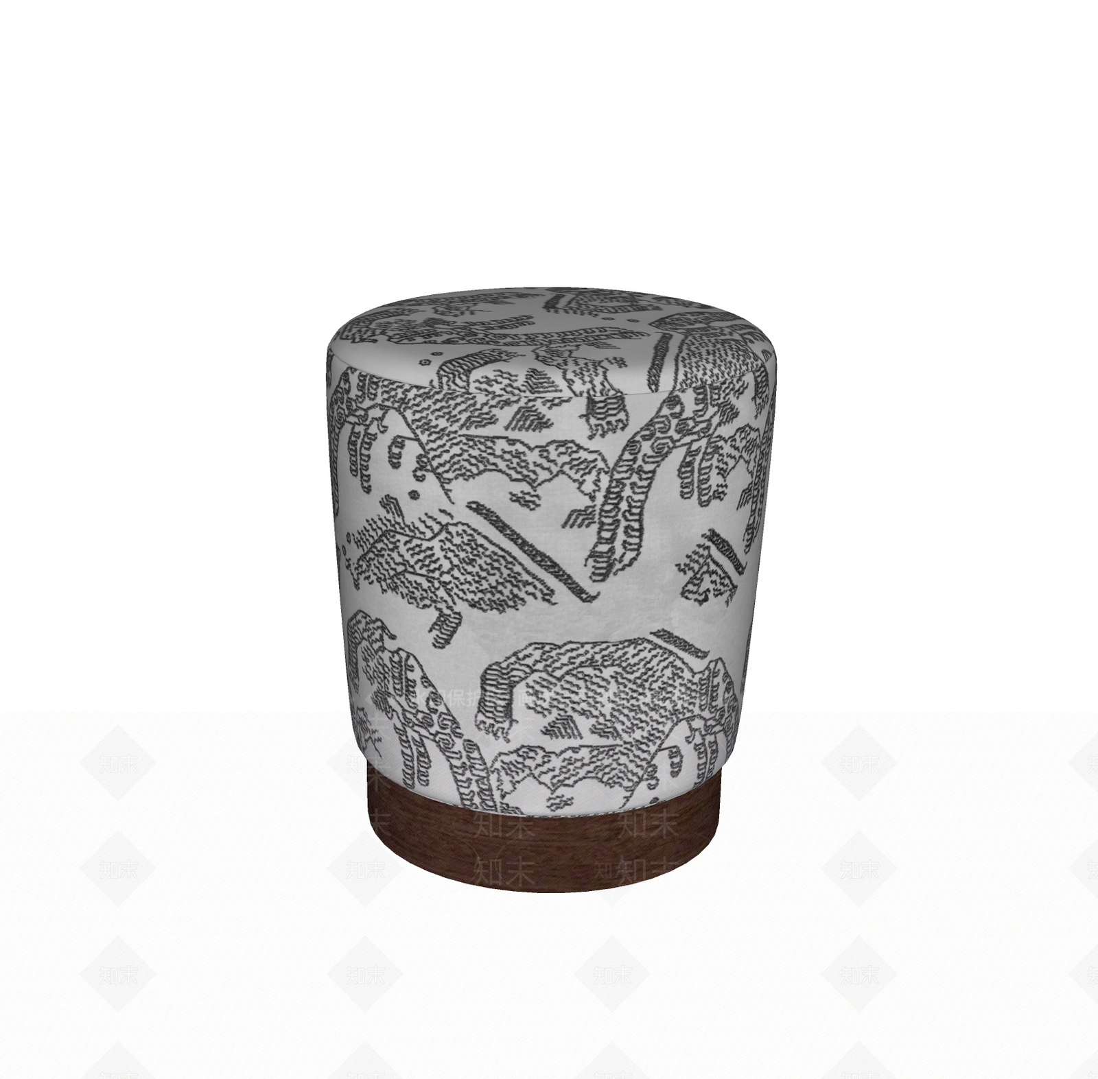 现代意式沙发凳SU模型下载【ID:1187871412】