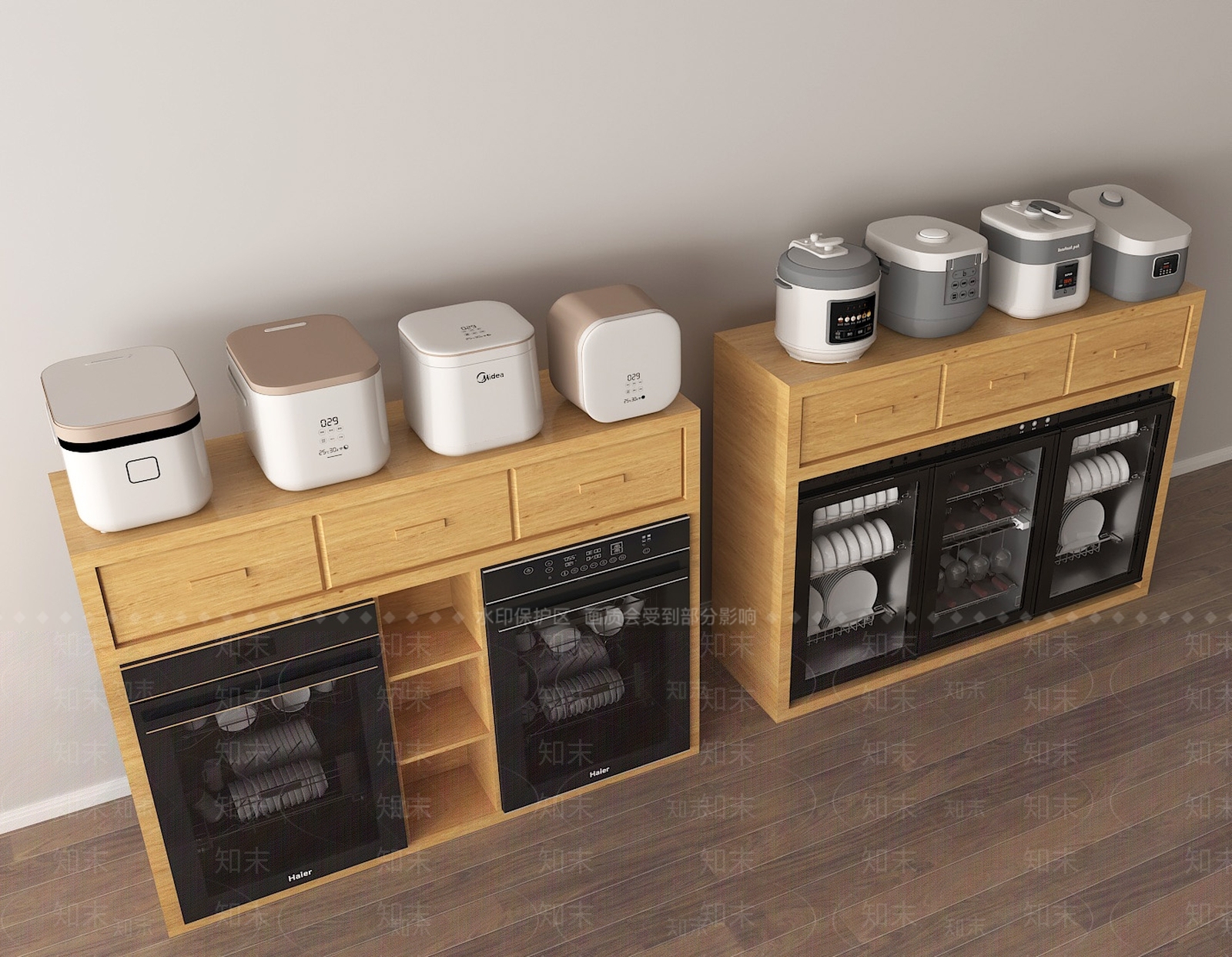 厨房用品3D模型下载【ID:1187872012】