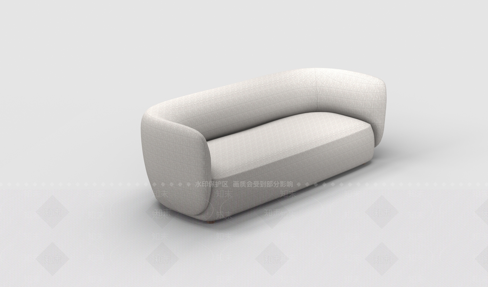 现代意式三人沙发3D模型下载【ID:1187873900】