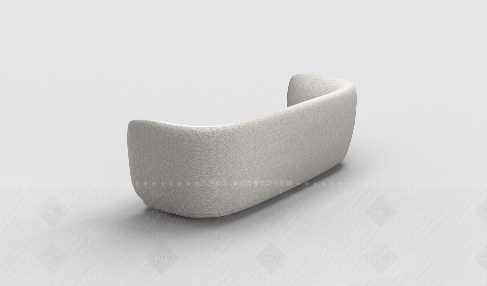现代意式三人沙发3D模型下载【ID:1187873900】