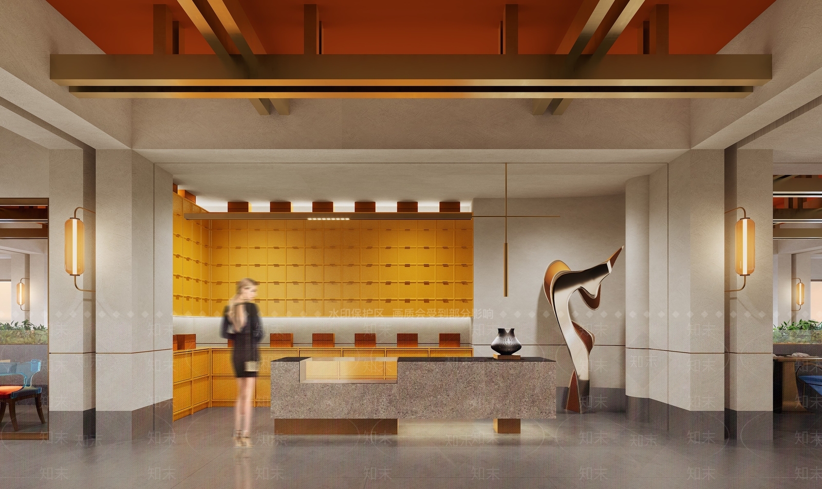 现代自助餐厅3D模型下载【ID:1187879732】