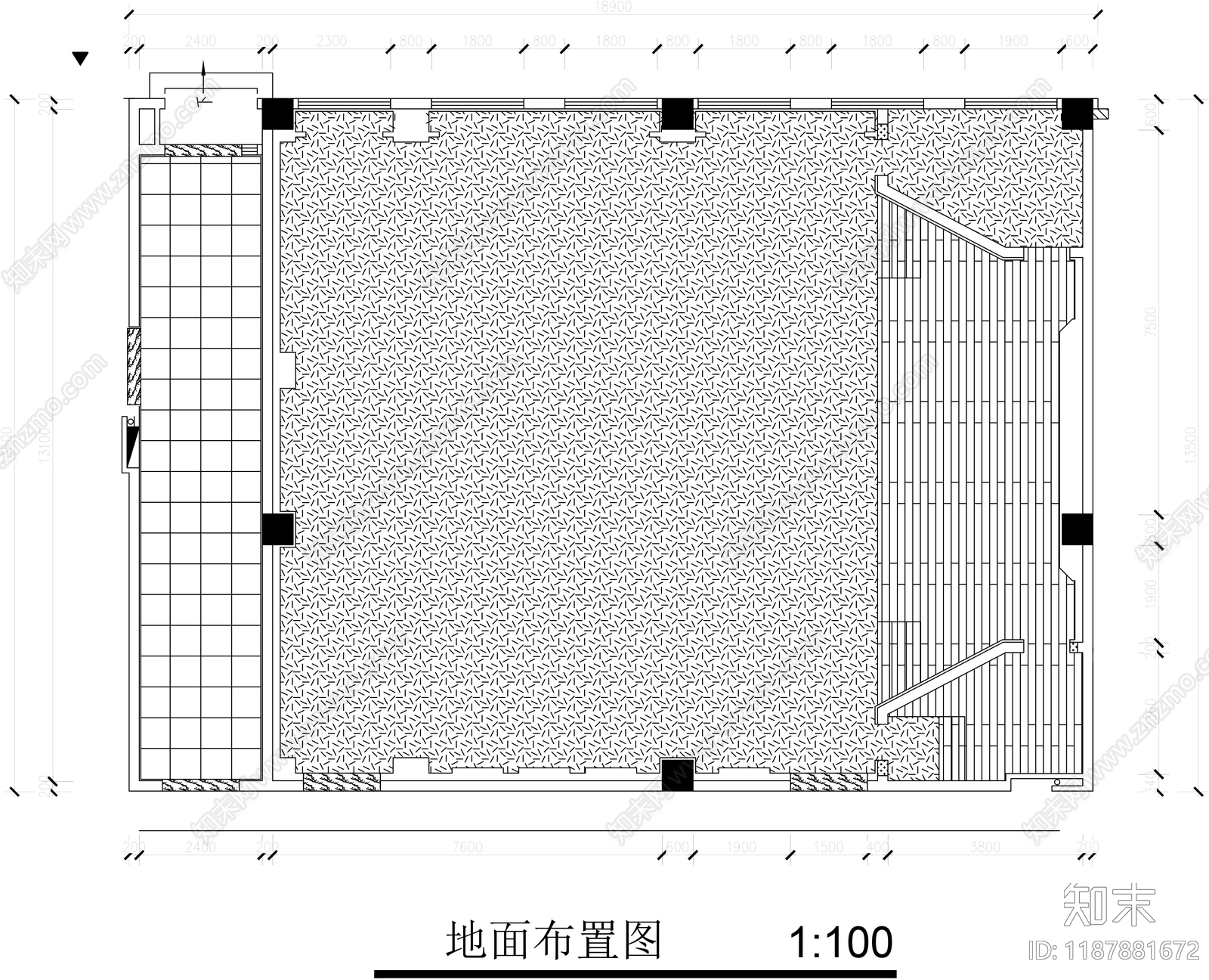 现代其他教育空间cad施工图下载【ID:1187881672】