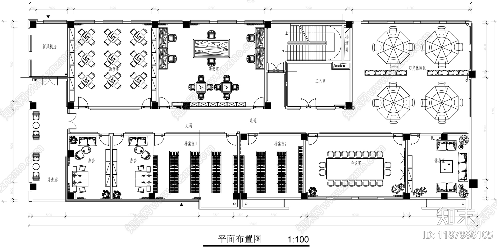 现代其他休闲娱乐空间cad施工图下载【ID:1187886105】