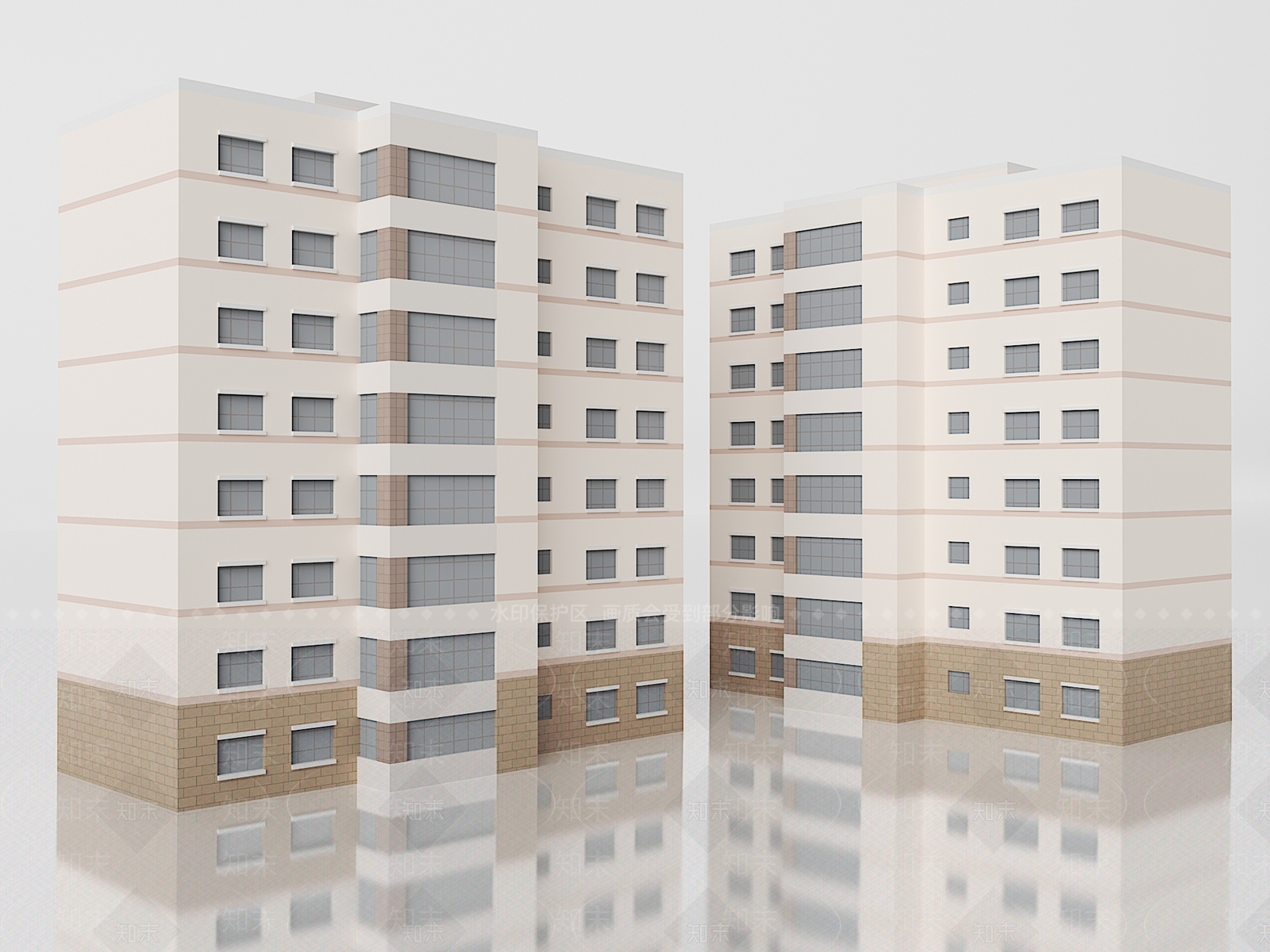 现代办公楼3D模型下载【ID:1187891851】