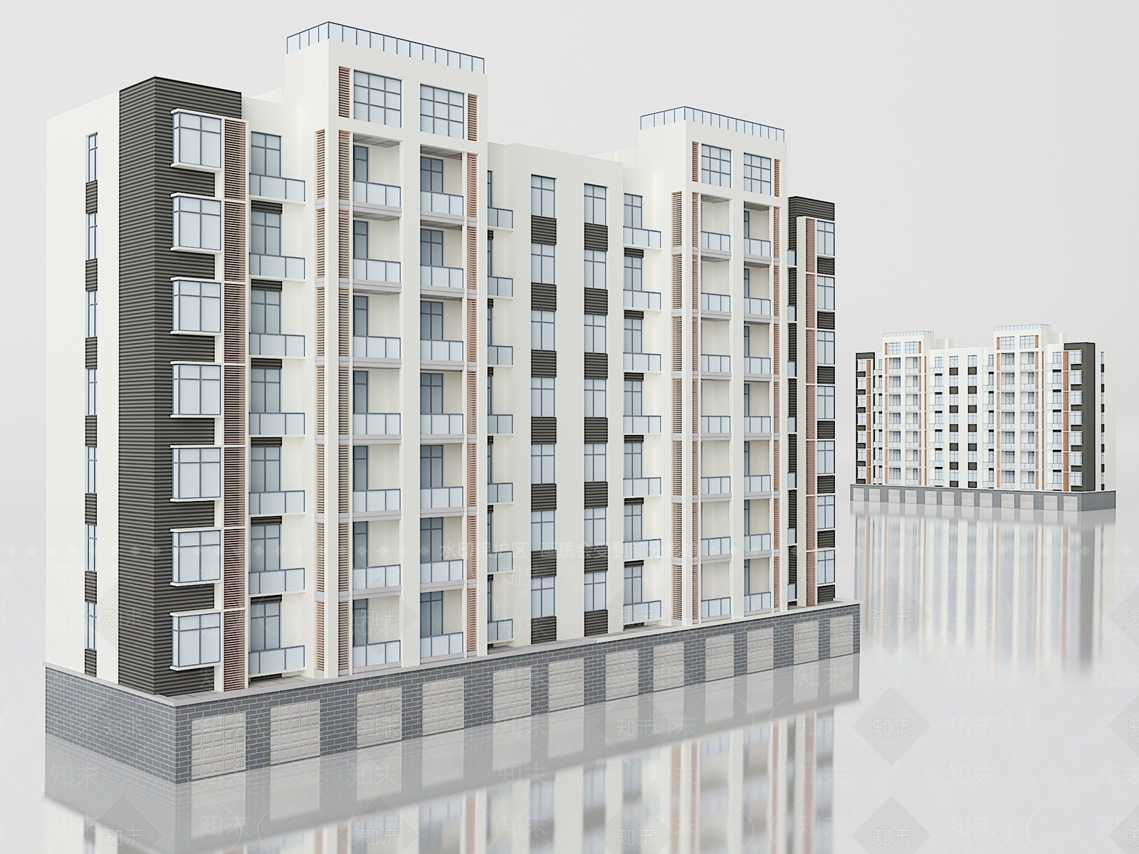 现代办公楼3D模型下载【ID:1187891748】