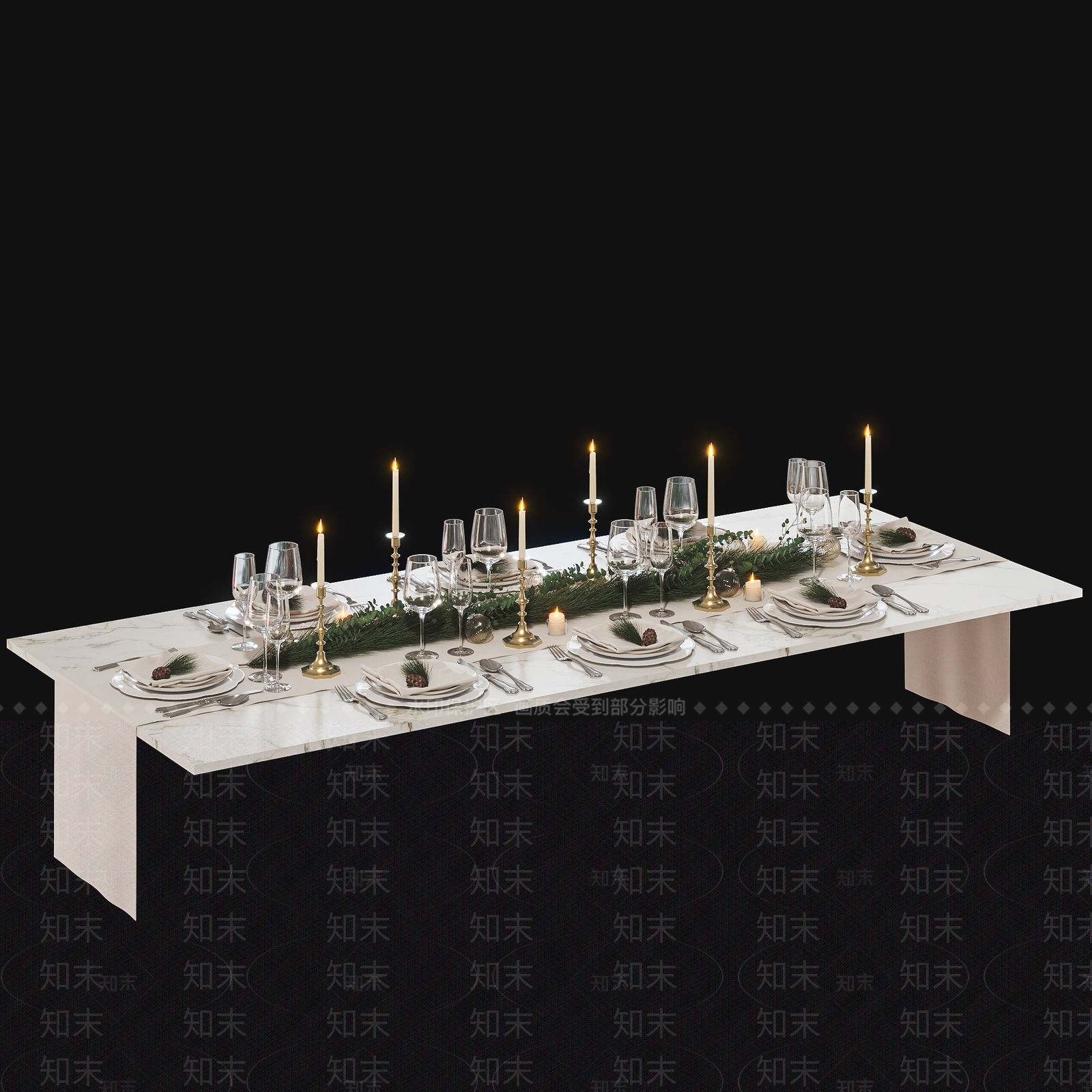 欧式复古摆件组合3D模型下载【ID:1187892155】