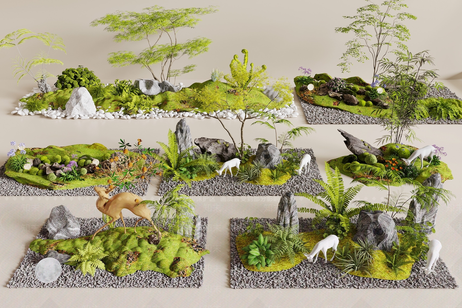 现代其他景观小品3D模型下载【ID:1187893950】