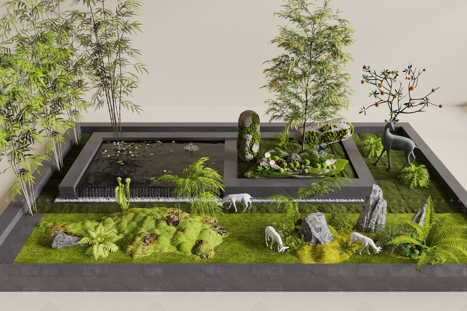 现代其他景观小品3D模型下载【ID:1187894036】