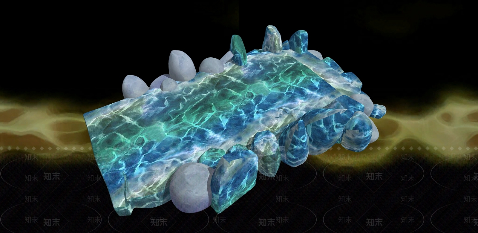 现代台阶景观SU模型下载【ID:1187900371】