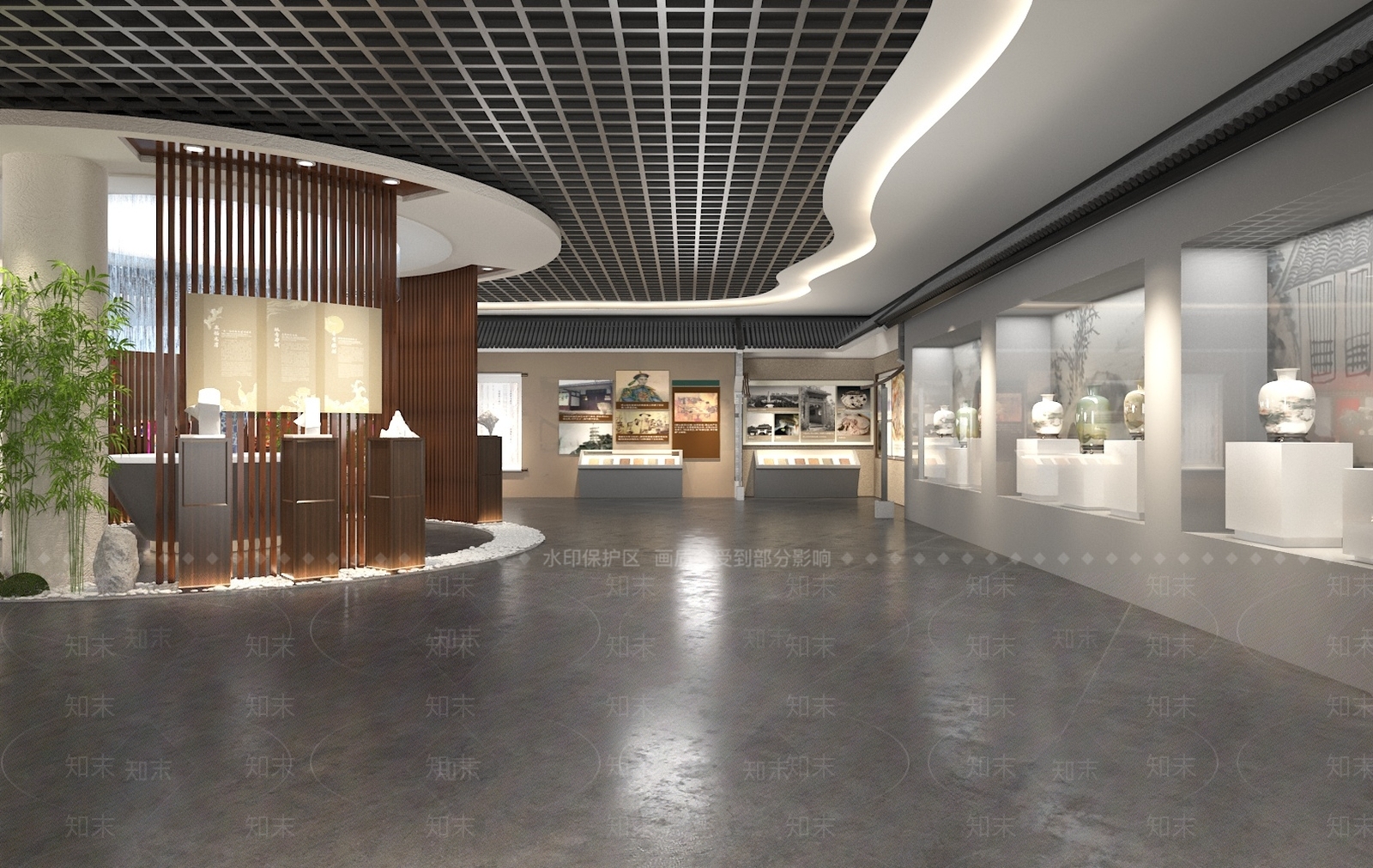 新中式中式博物馆3D模型下载【ID:1187902369】
