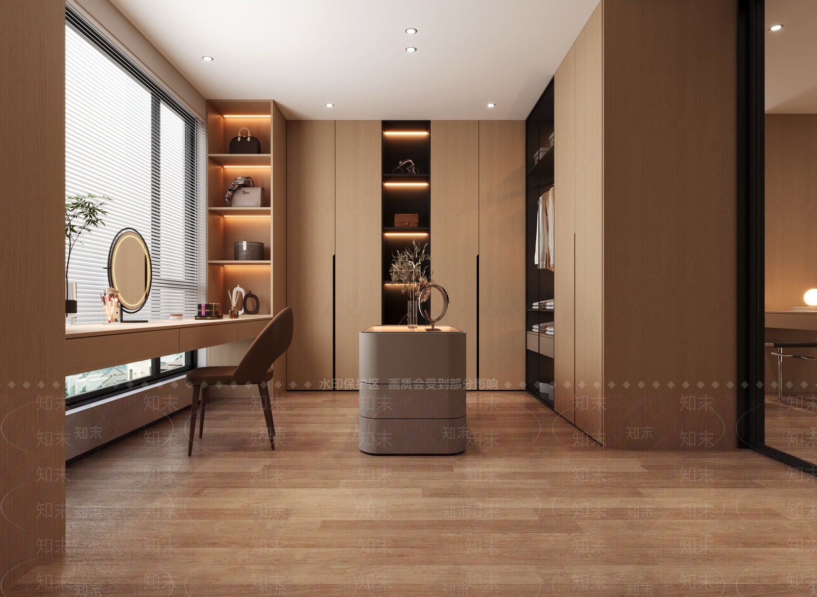 灰色三层斗柜斗柜3D模型下载【ID:1227357837】