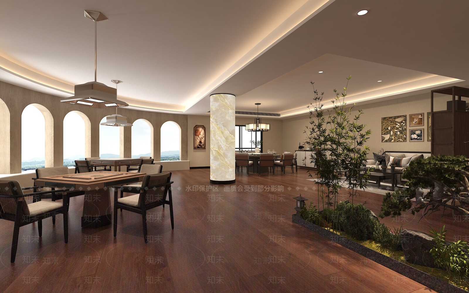 新中式包厢3D模型下载【ID:1187909045】