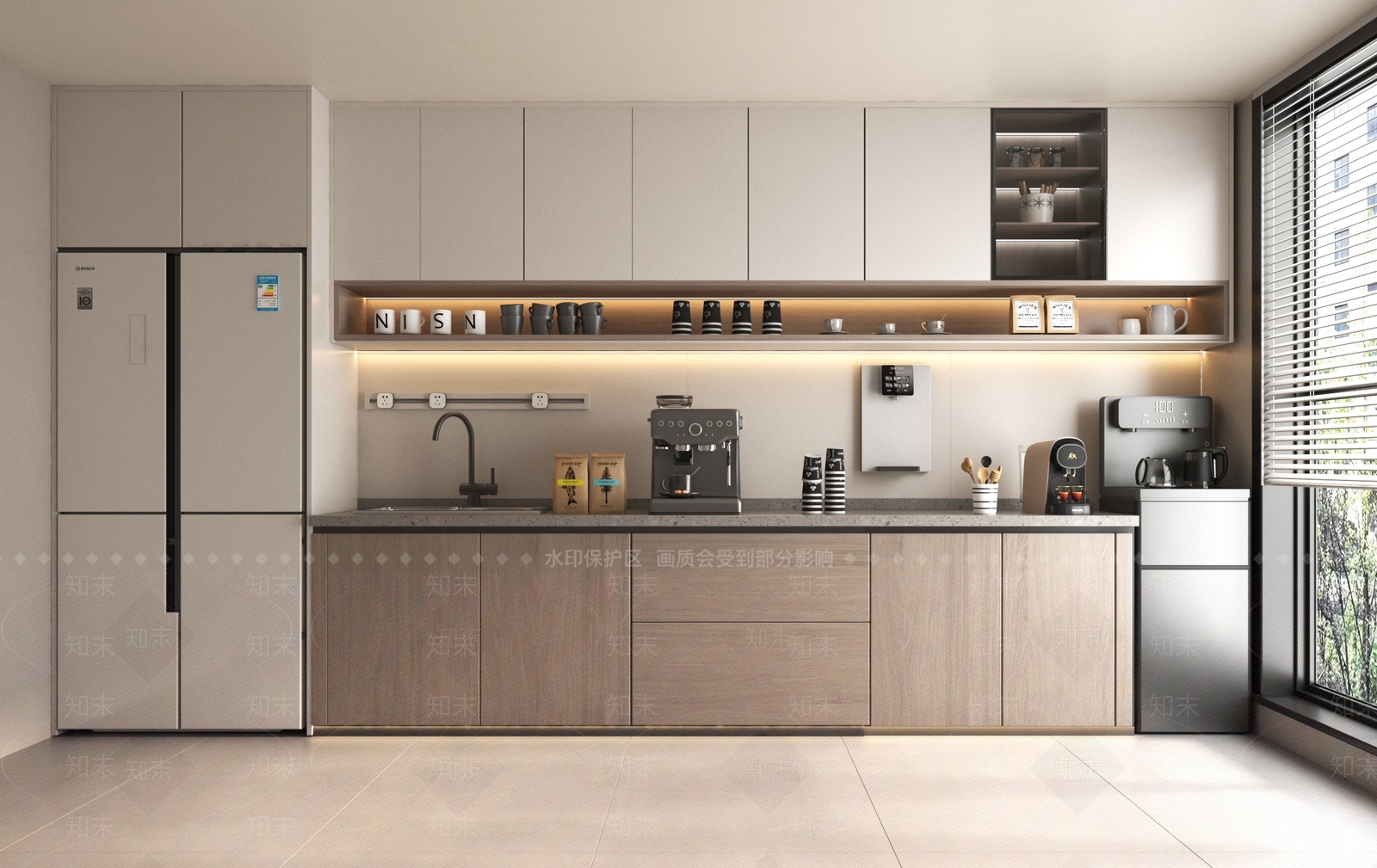 现代茶水间3D模型下载【ID:1187910352】