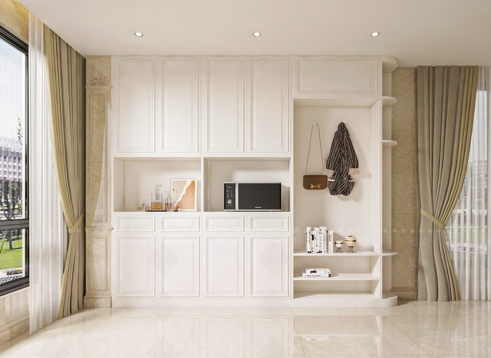 现代简欧鞋柜3D模型下载【ID:1187913082】