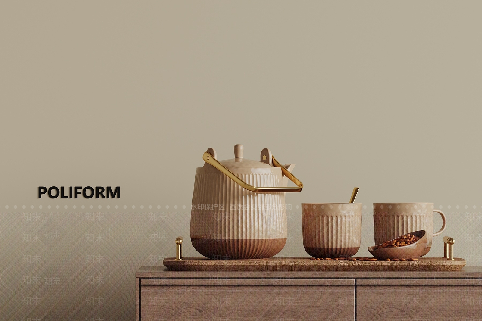 厨房用品3D模型下载【ID:1187920133】