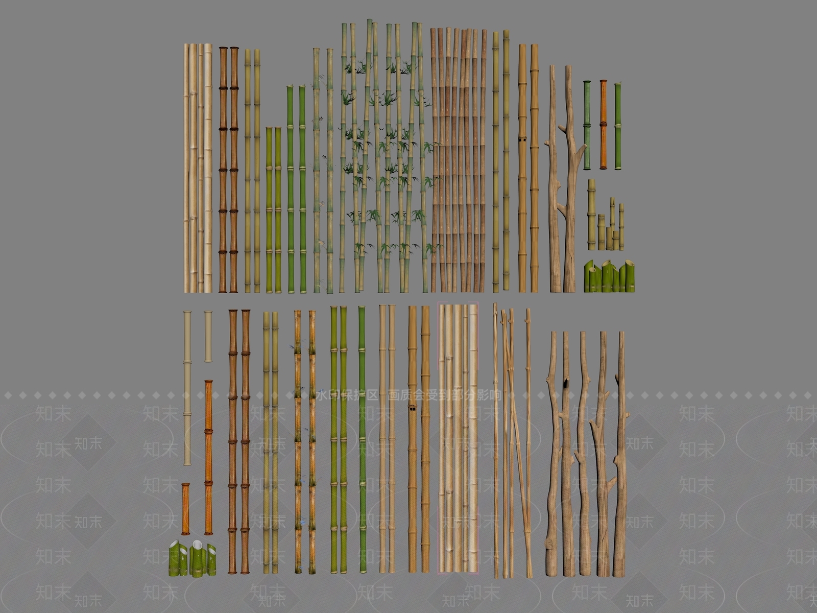 竹子SU模型下载【ID:1187923369】