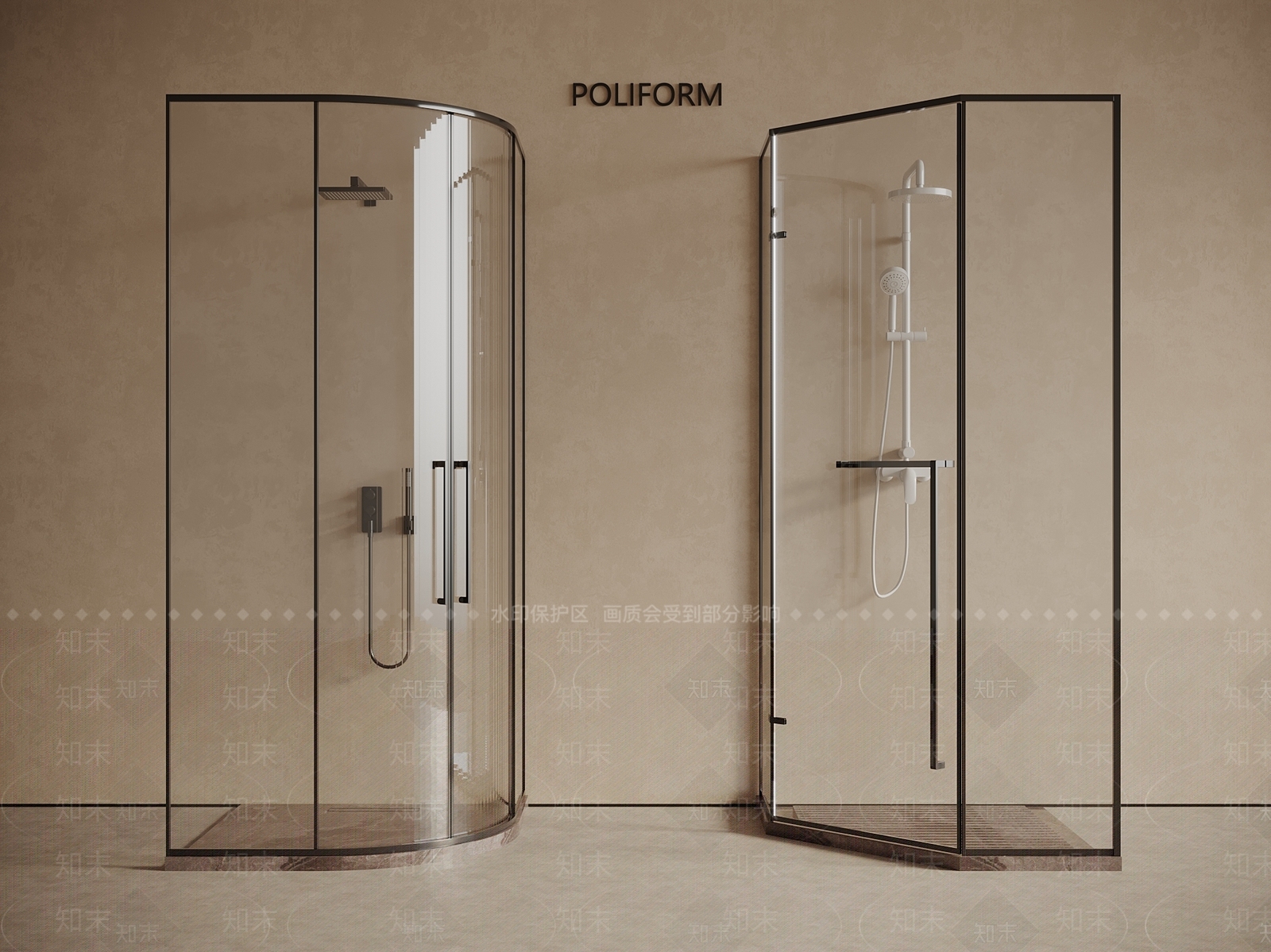 淋浴房3D模型下载【ID:1187925930】