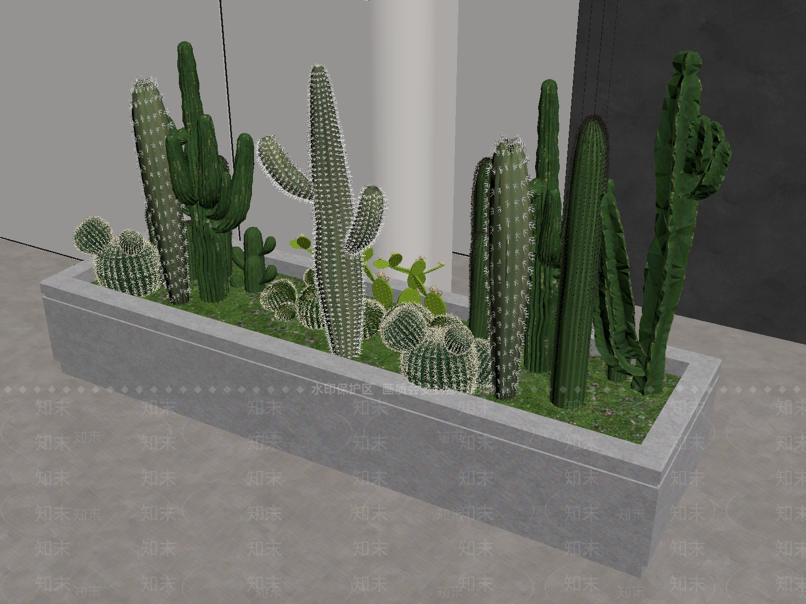 多肉植物SU模型下载【ID:1187926459】