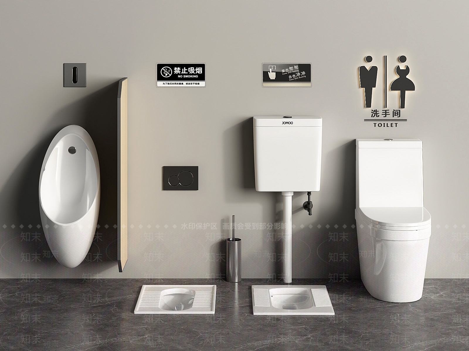 马桶3D模型下载【ID:1187928572】