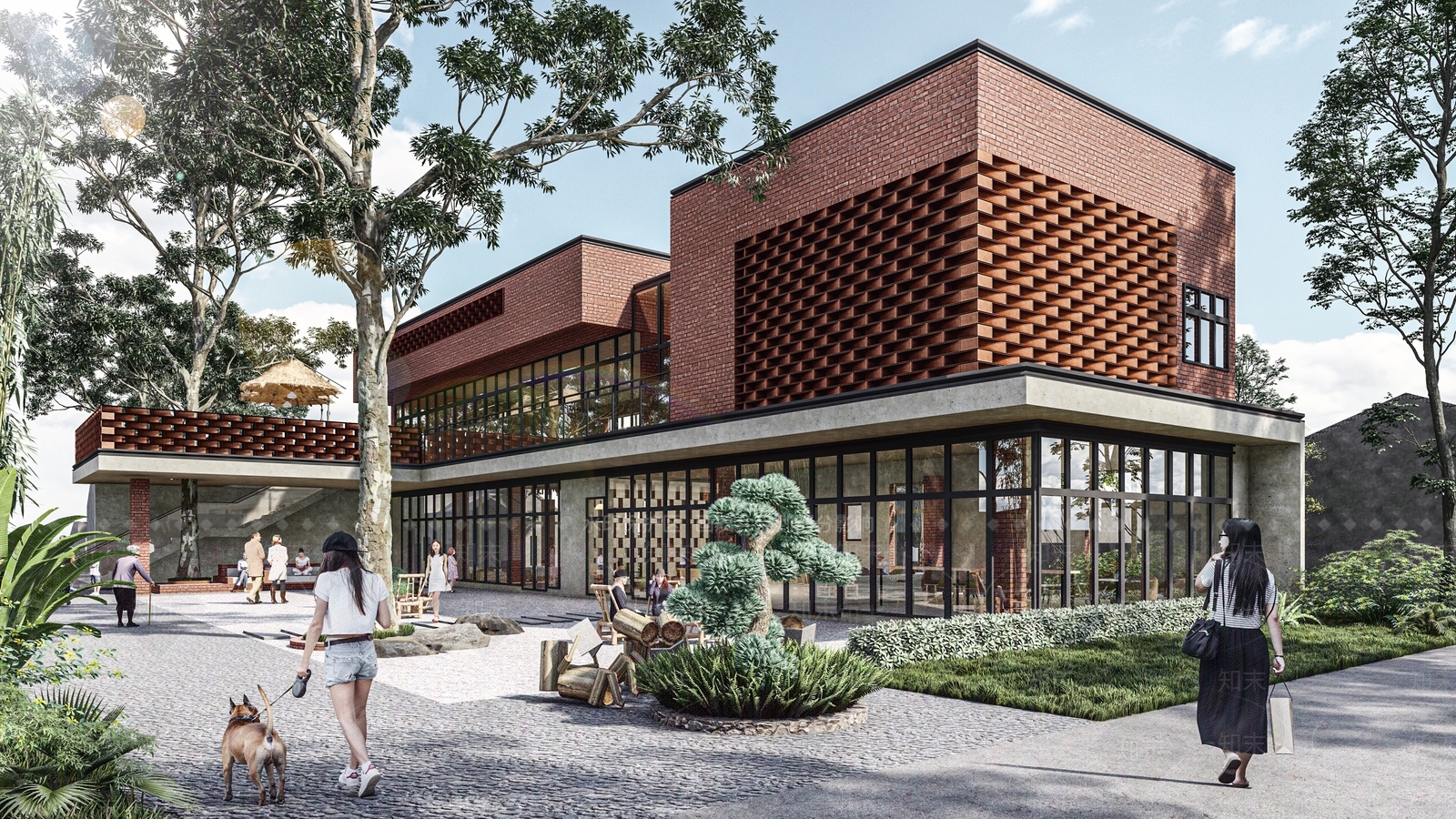 现代小公建SU模型下载【ID:1187930215】