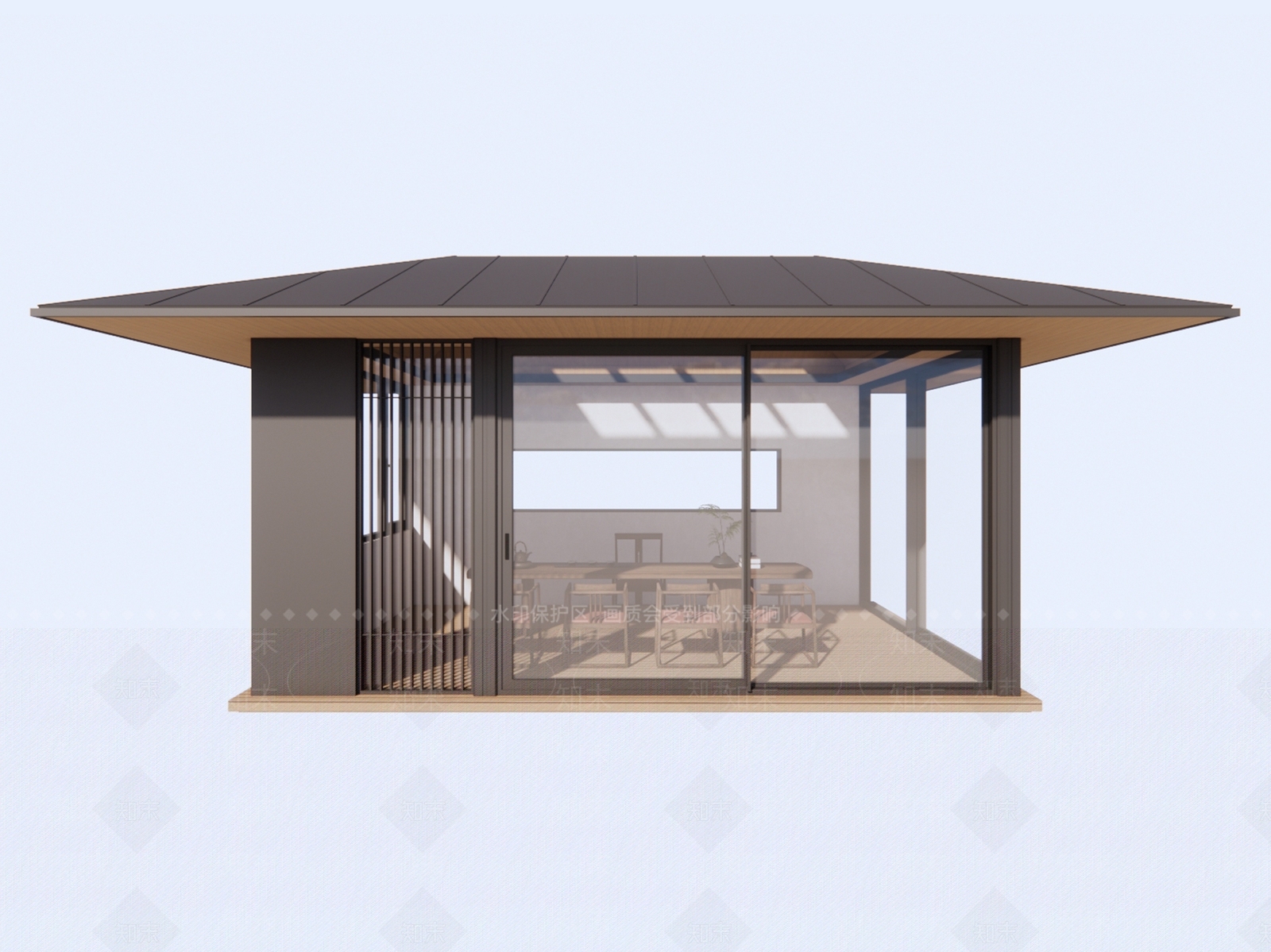 新中式日式亭子SU模型下载【ID:1187932635】