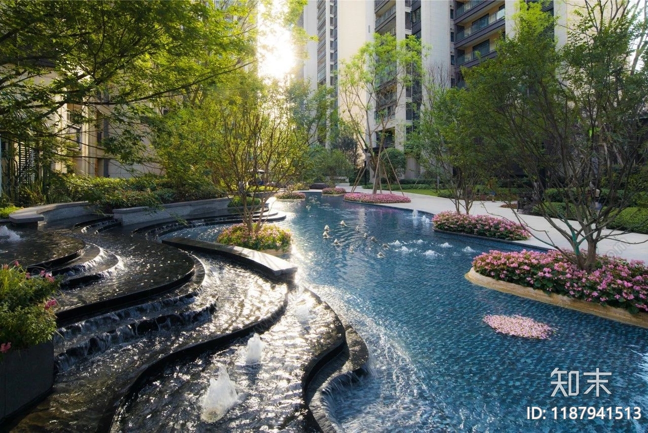 新中式庭院cad施工图下载【ID:1187941513】