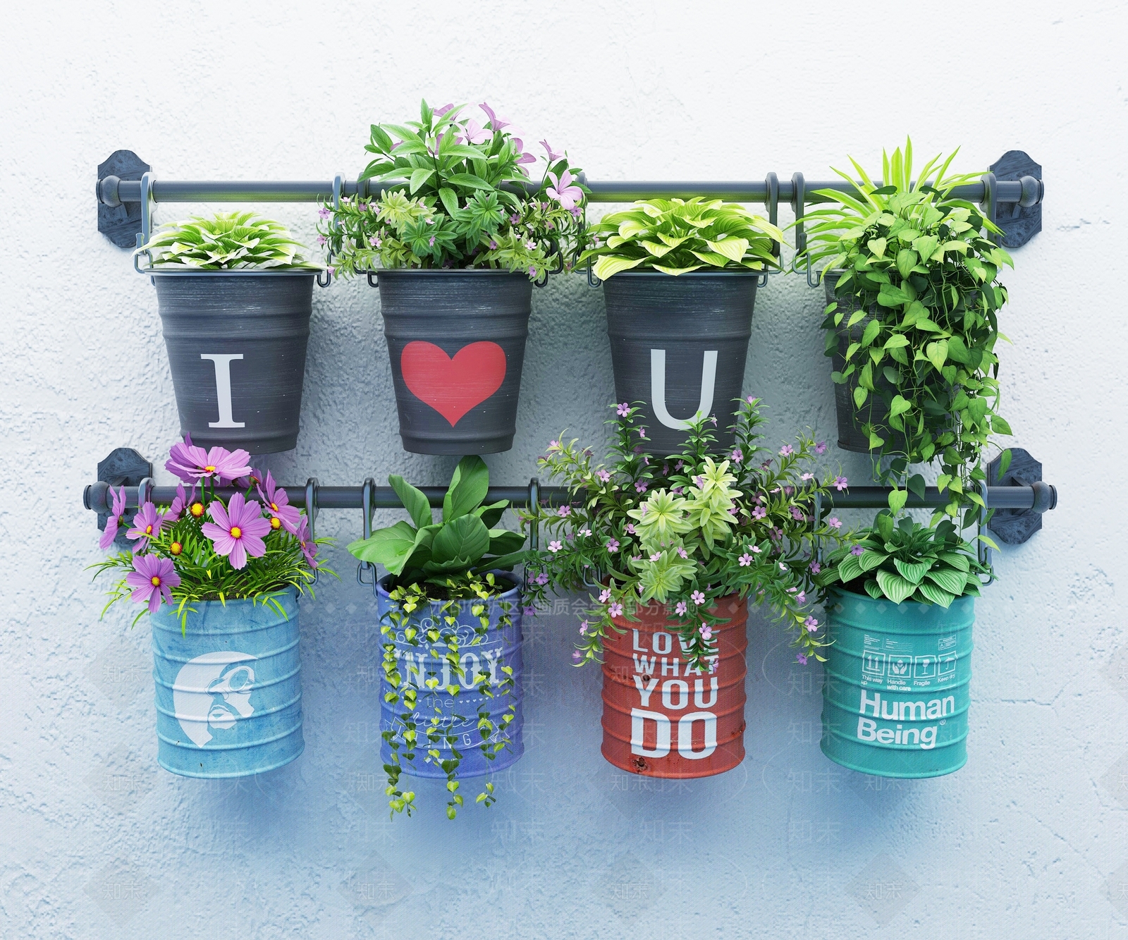 绿植墙SU模型下载【ID:1187941844】