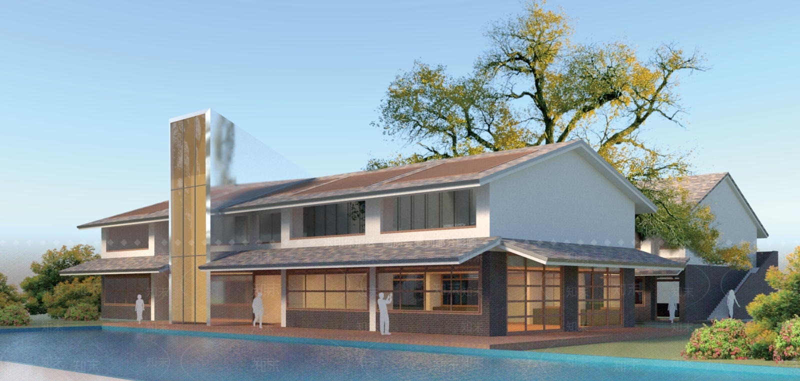 现代简约乡村民房SU模型下载【ID:1187942067】
