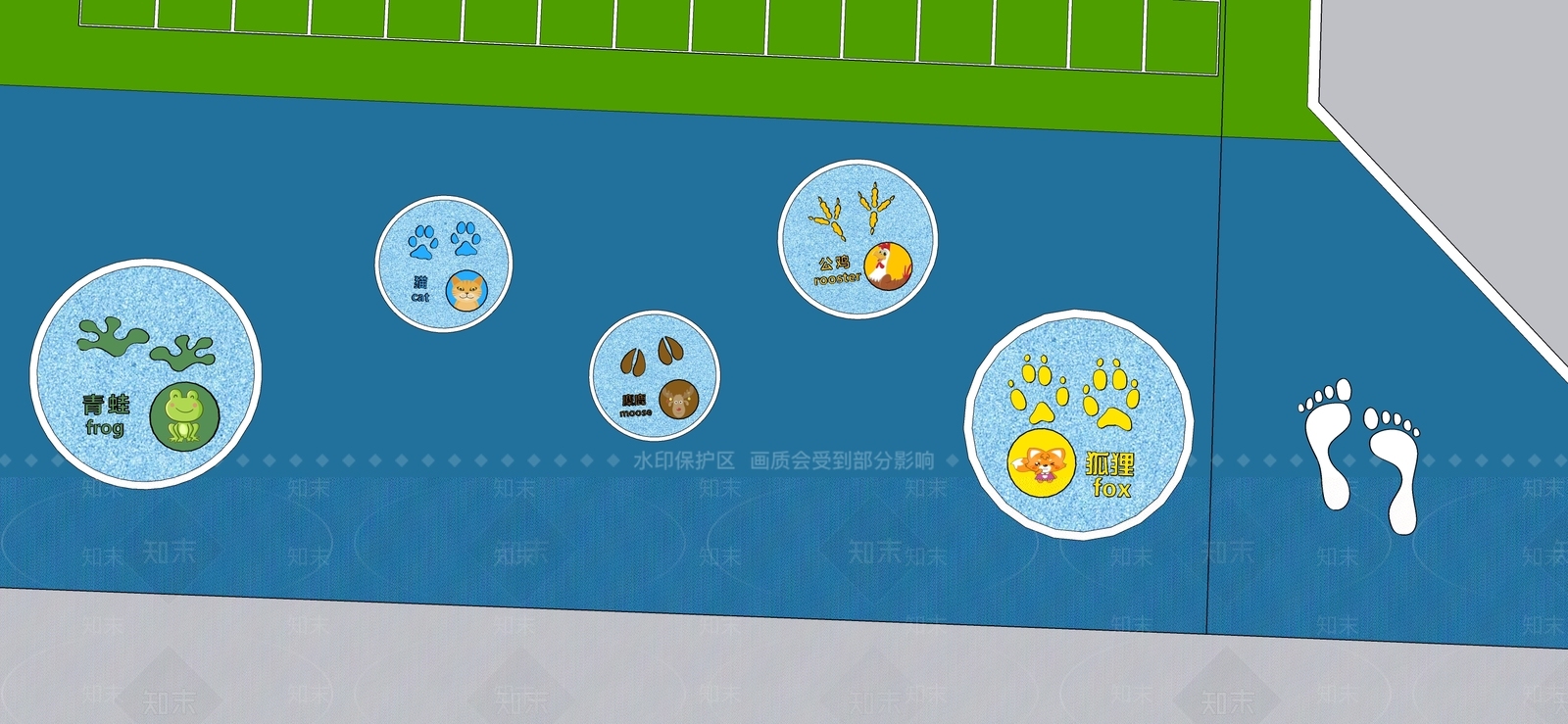 现代儿童游乐区SU模型下载【ID:1187942152】