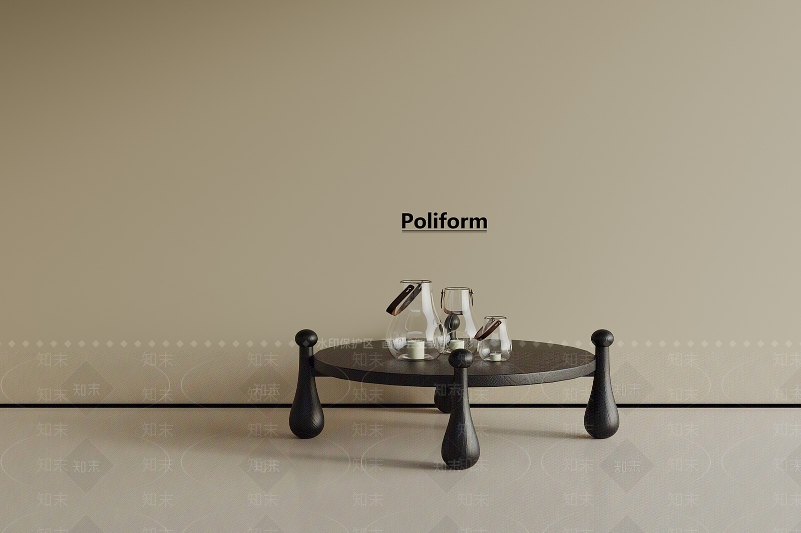 法式茶几3D模型下载【ID:1187942038】