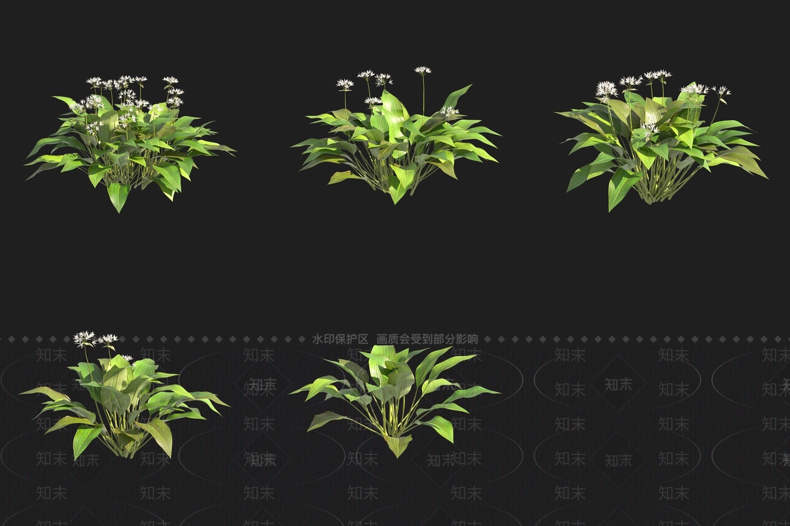 花草组合3D模型下载【ID:1187946956】