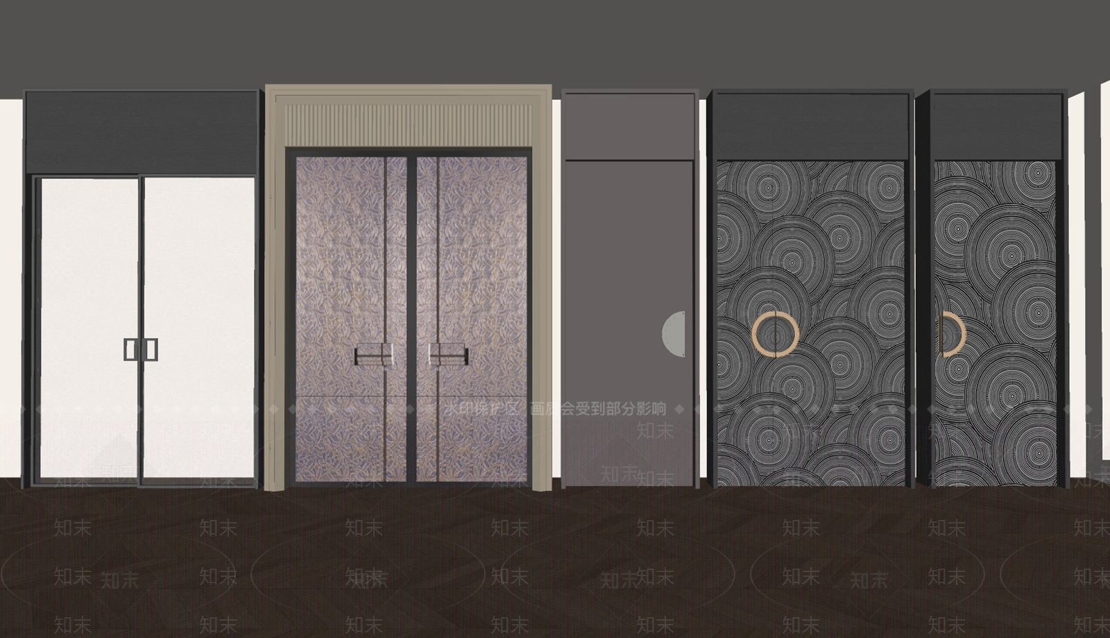 现代轻奢其他门SU模型下载【ID:1187948671】