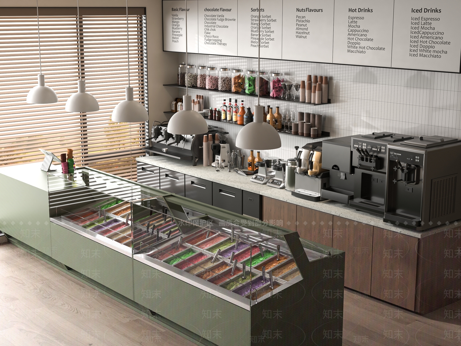 现代其他餐饮空间3D模型下载【ID:1187951274】