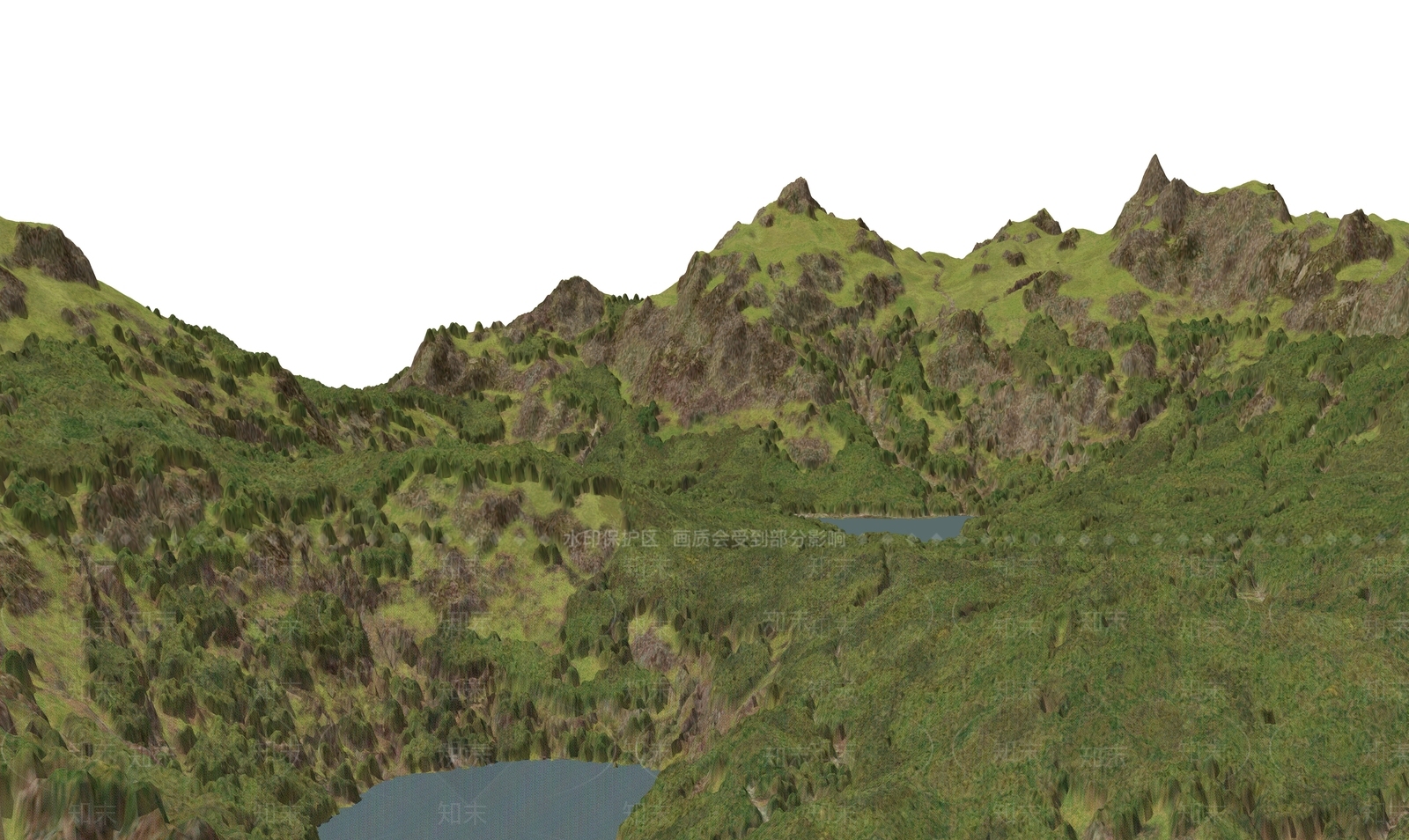 现代山SU模型下载【ID:1187956274】